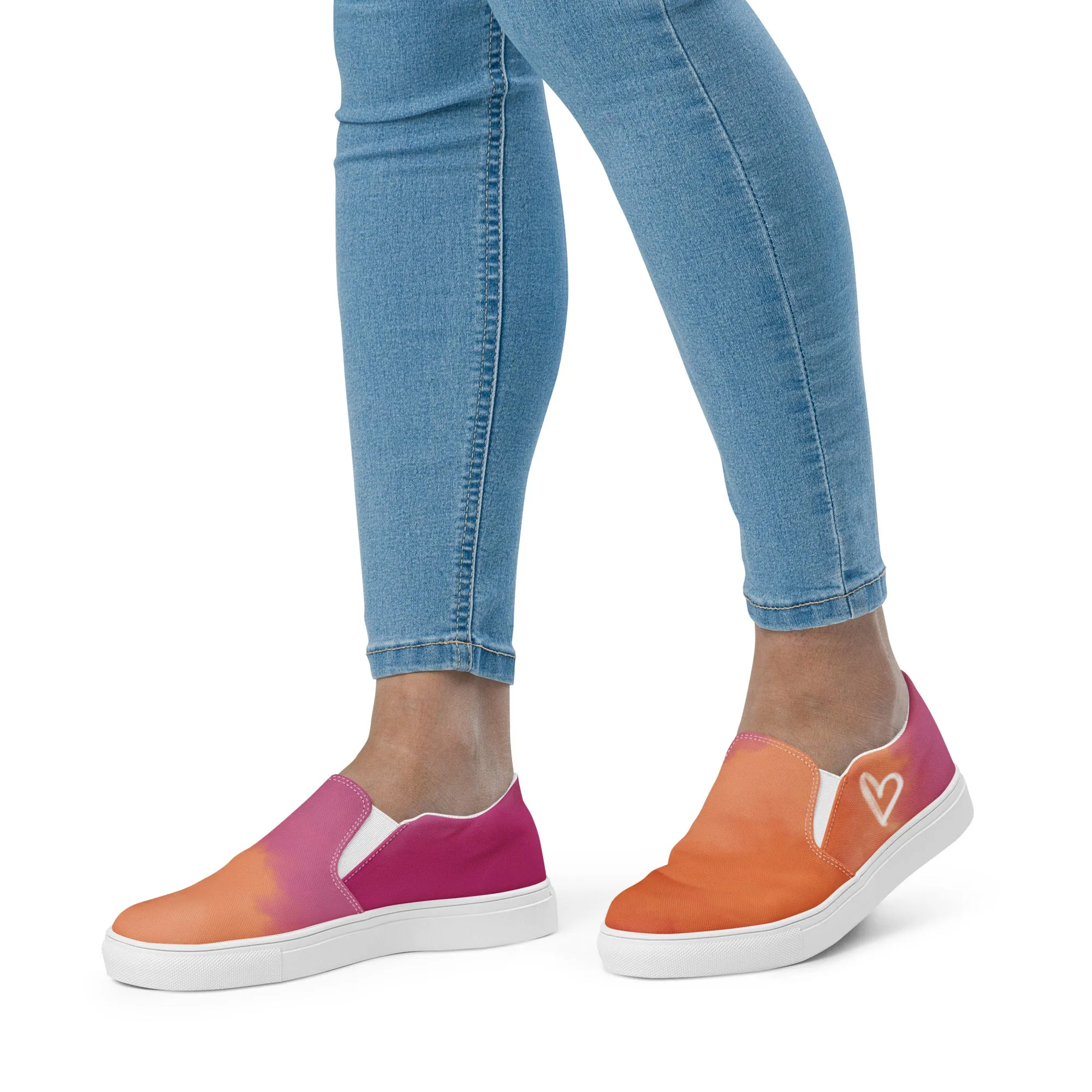 Cloudy Lesbian Slip-on Canvas Shoes (Fem Sizing)