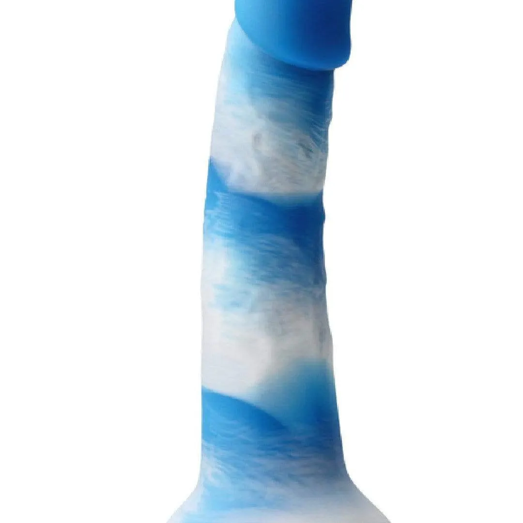 Colours Pleasures Yum Yum 6 Inch Silicone Dildo - Blue