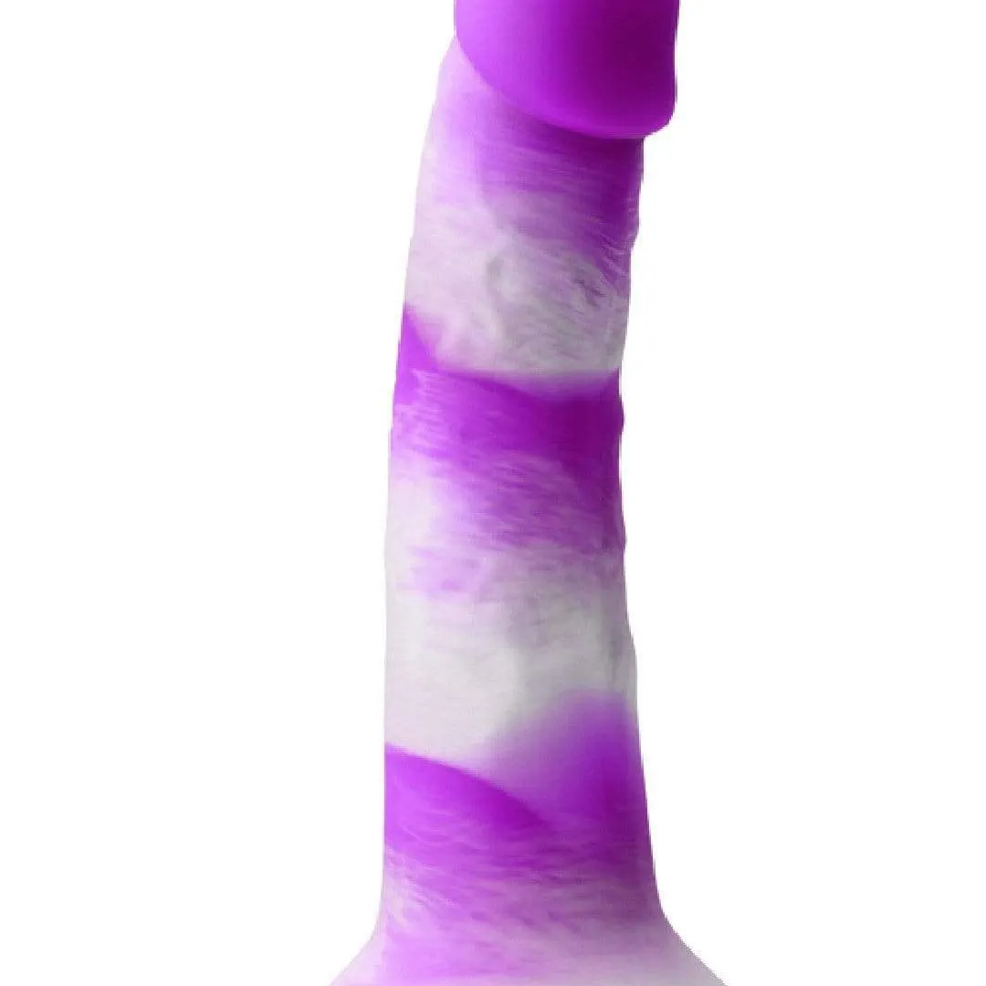 Colours Pleasures Yum Yum 6 Inch Silicone Dildo - Purple