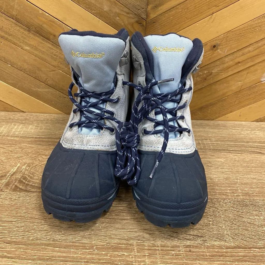 Columbia - Women's Falmouth Winter Boots - MSRP comp $140: Grey/Blue-women-W7