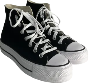 Converse All Star Lift Hi Trainers In Black & White UK 4 EU 37 👠