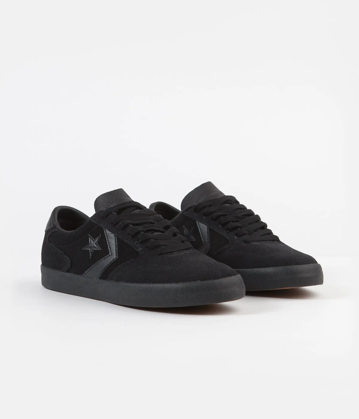 Converse Checkpoint Pro Ox Suede Shoes - Black / Black / Black