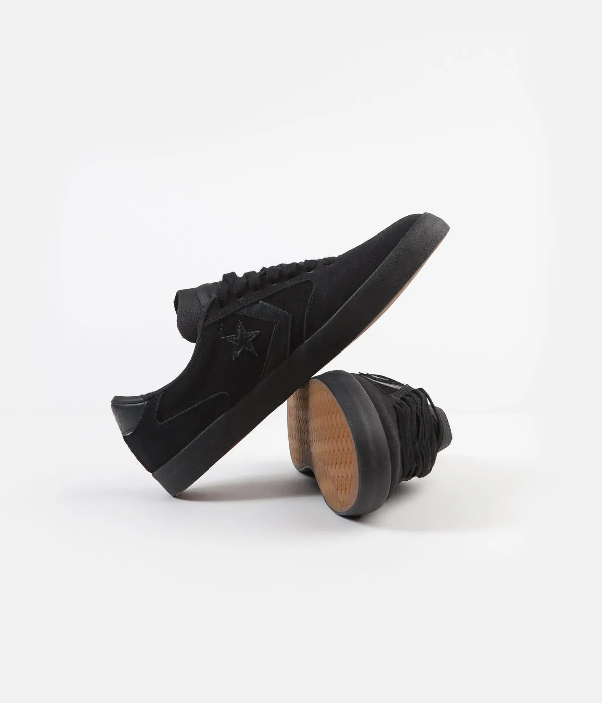 Converse Checkpoint Pro Ox Suede Shoes - Black / Black / Black