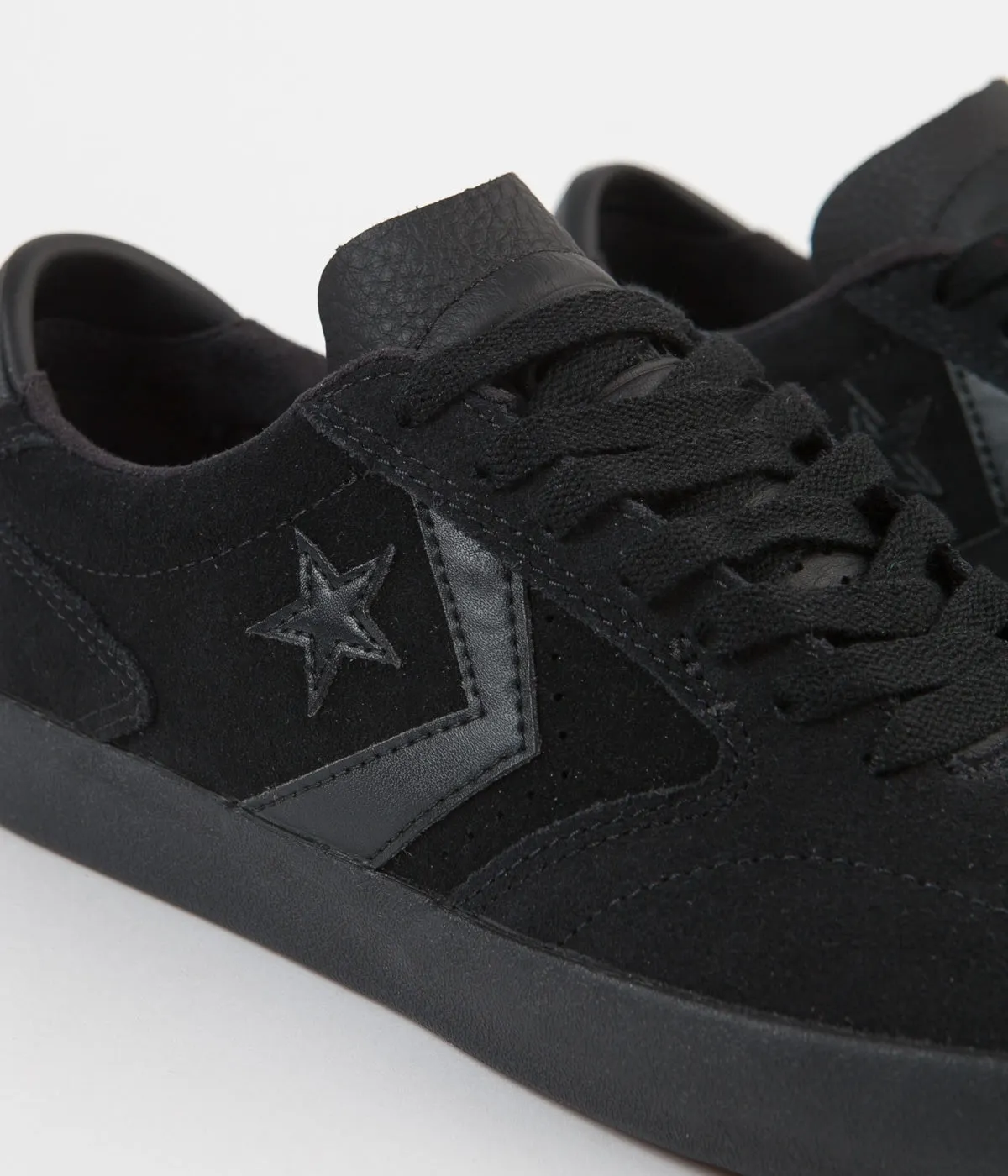 Converse Checkpoint Pro Ox Suede Shoes - Black / Black / Black