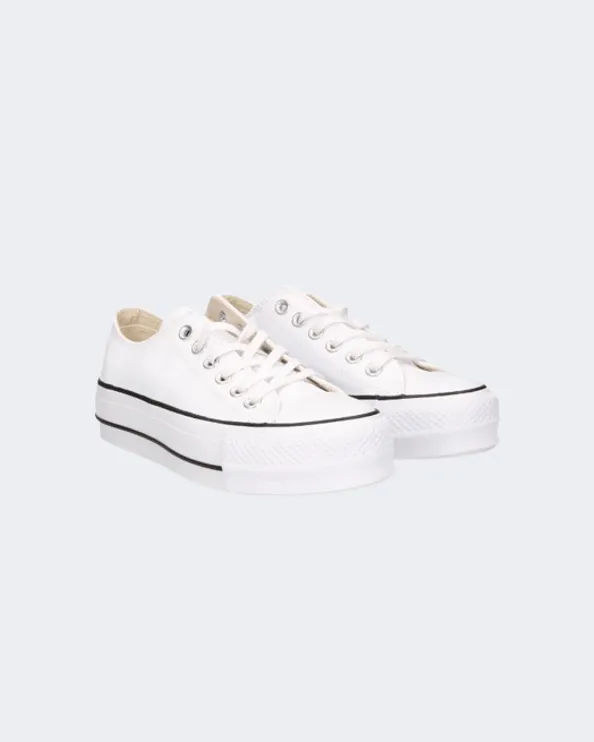 Converse Chuck Taylor All Star Lift Leather Women Lifestyle Shoes White