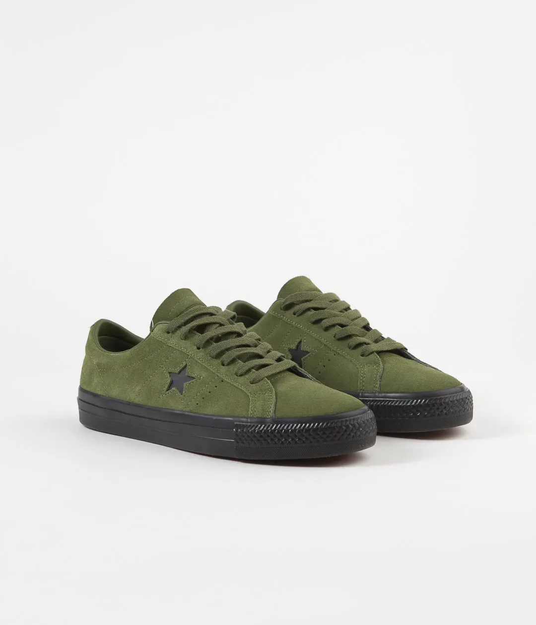 Converse One Star Pro Ox Shoes - Cypress Green / Black / Black