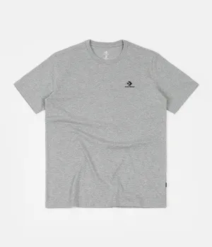 Converse Star Embroidered T-Shirt - Vast Grey Heather