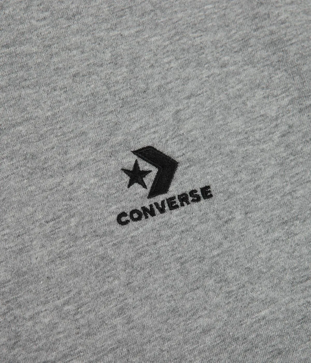 Converse Star Embroidered T-Shirt - Vast Grey Heather