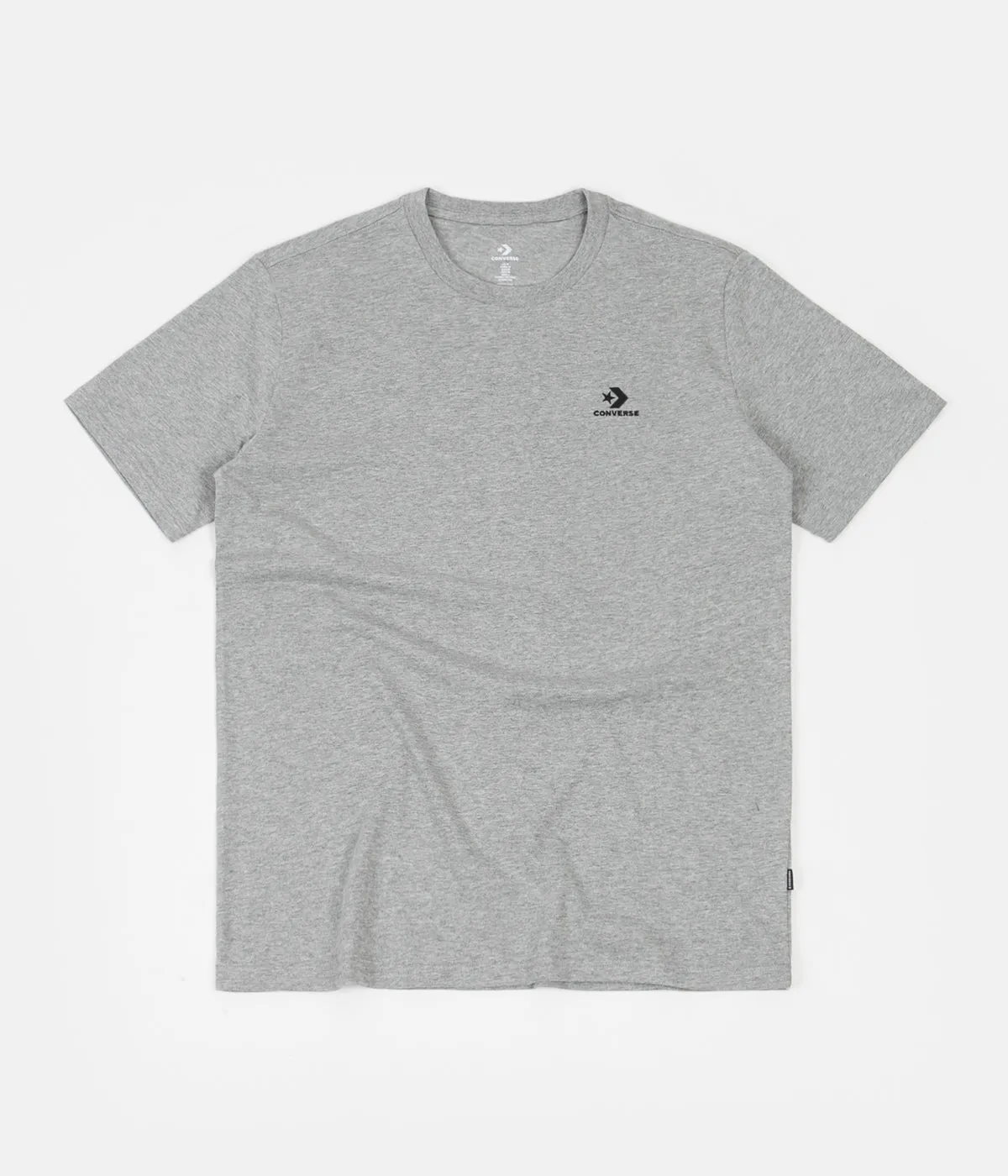 Converse Star Embroidered T-Shirt - Vast Grey Heather