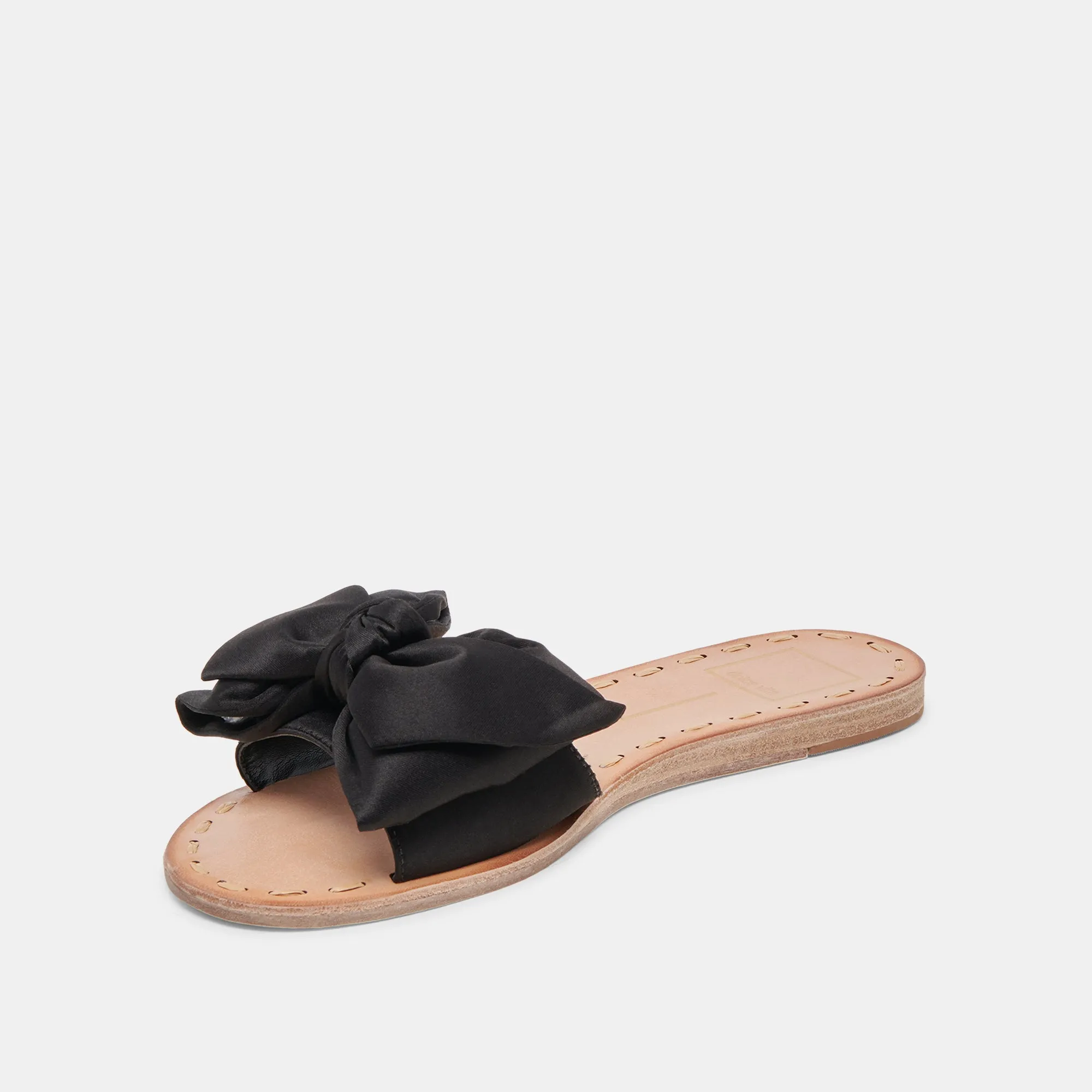 DARSEY SANDALS ONYX SATIN