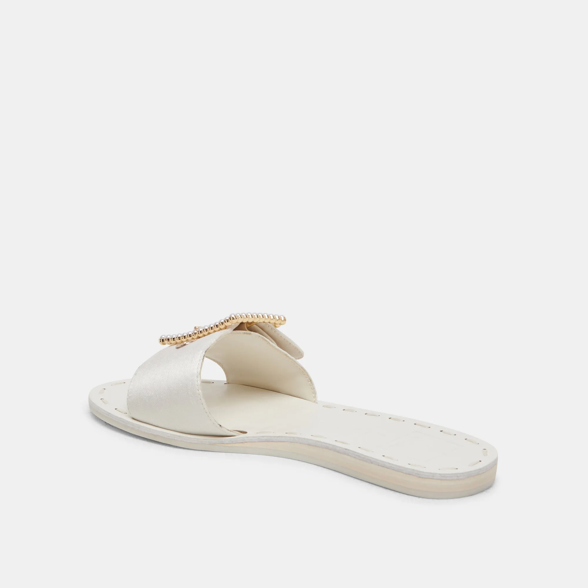 DASA PEARL SANDALS VANILLA SILK