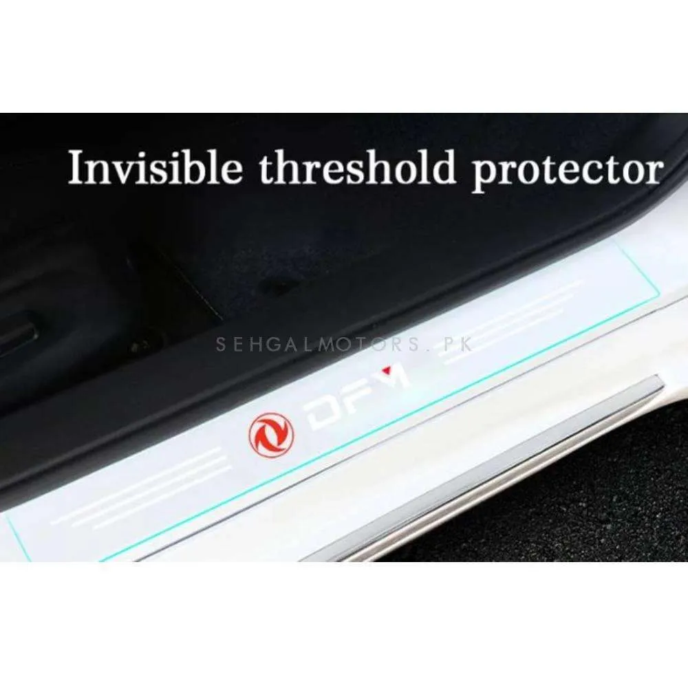 DFSK Logo Door Sill Scuff Plate Protection Strips Transparent