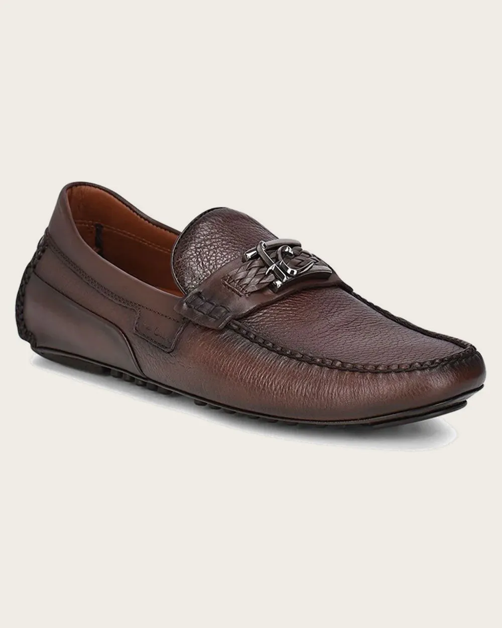 Driver hand-made brown shoe