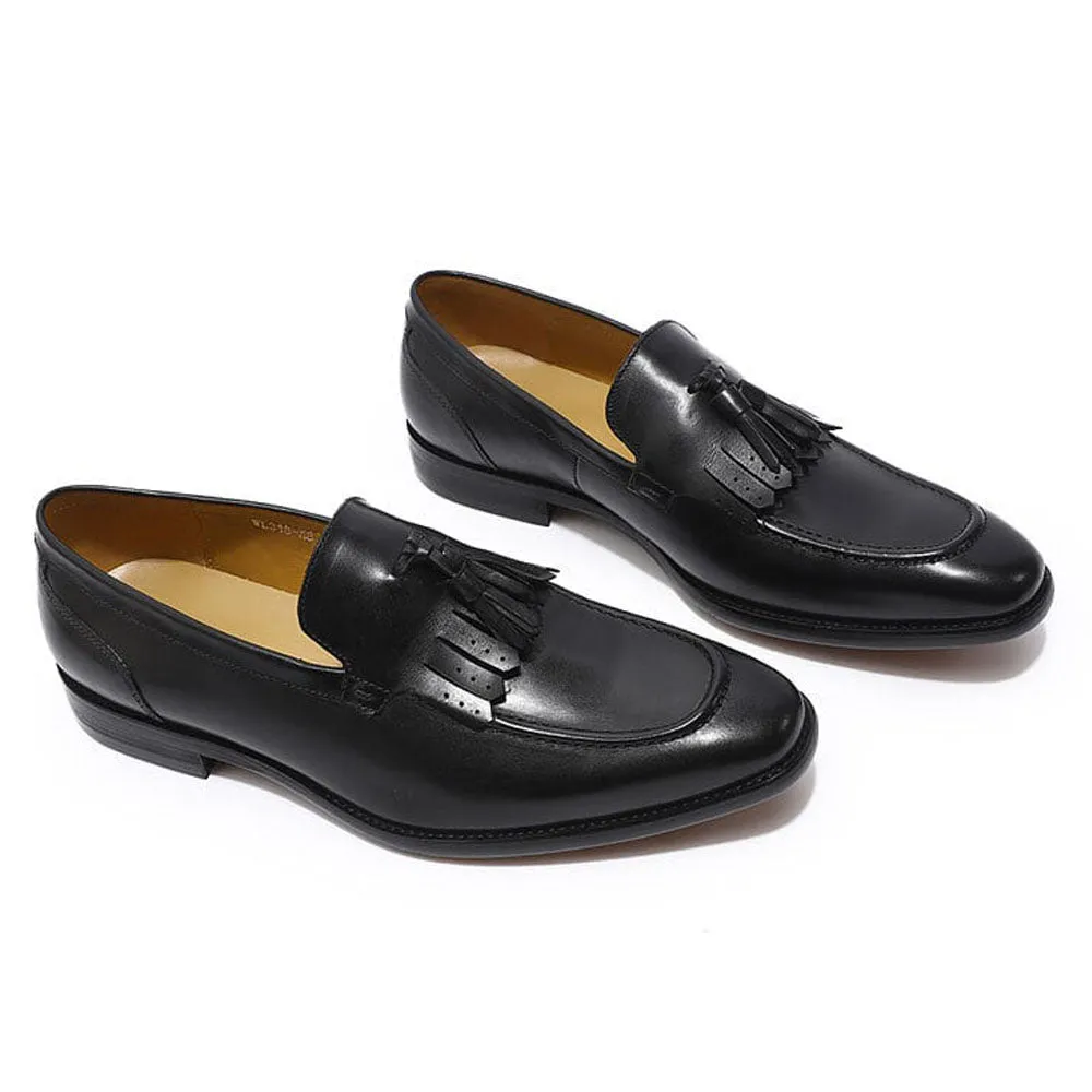 Dylan Black Tassel Loafer