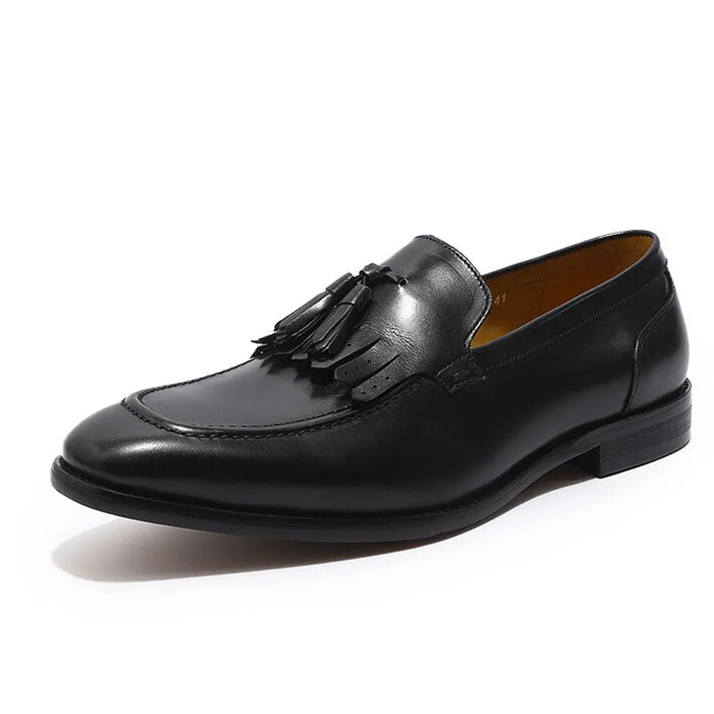 Dylan Black Tassel Loafer