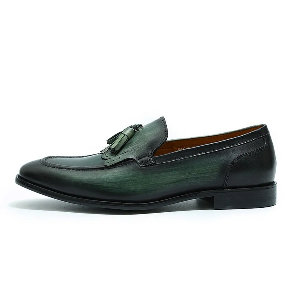 Dylan Green Tassel Loafer