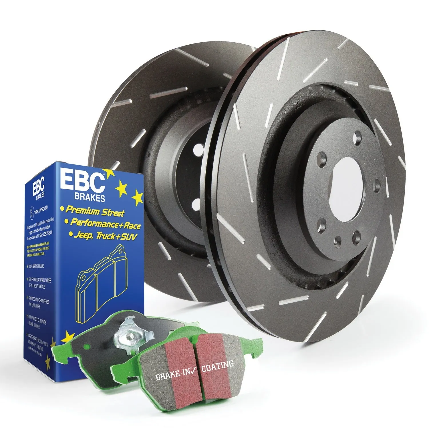 EBC Brakes S2KF1177 S2 Kits Greenstuff 2000 and USR Rotors