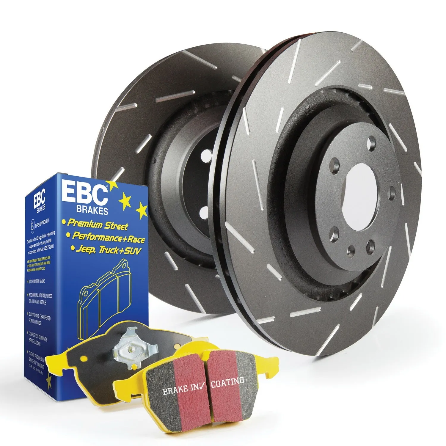 EBC Brakes S9KF1890 S9 Kits Yellowstuff and USR Rotors