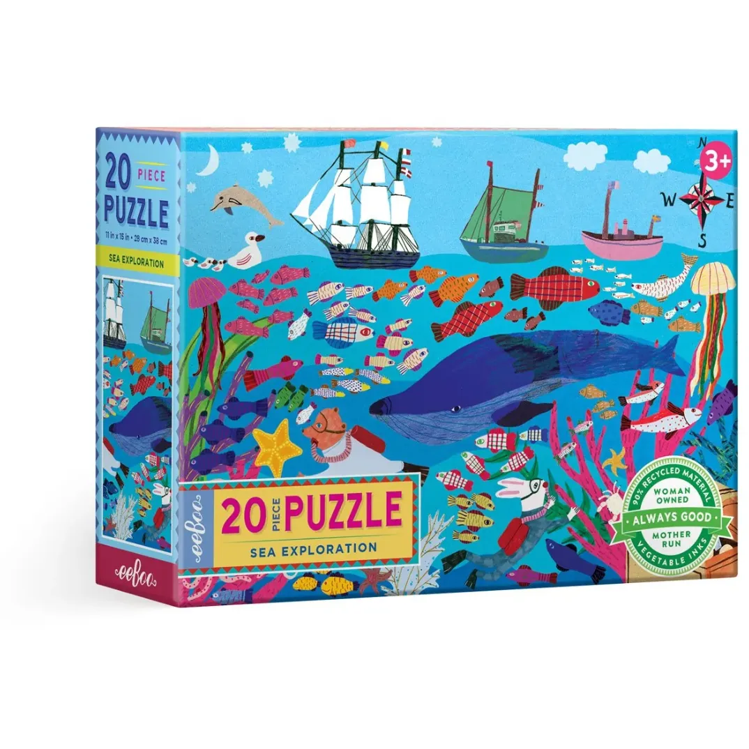 eeBoo Sea Exploration Puzzle 20pc