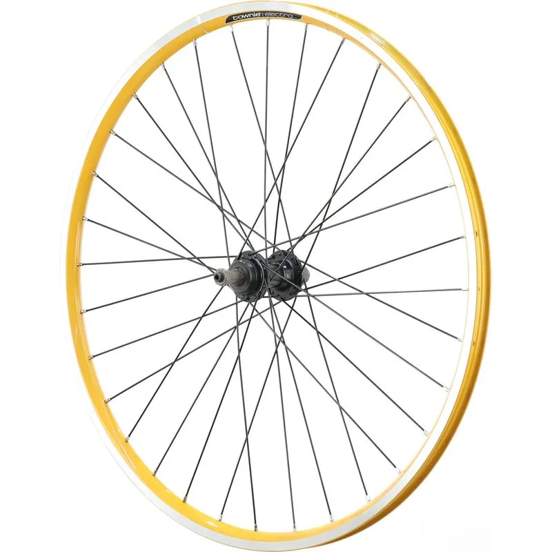 Electra Townie 7D 26" Rear Wheel, Clincher, 135mm Threaded Hub, Rim Brake, QR