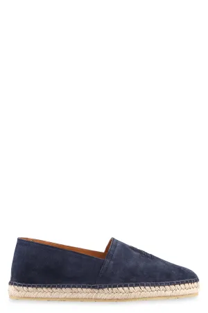 ETRO Navy Blue Suede Espadrilles for Men