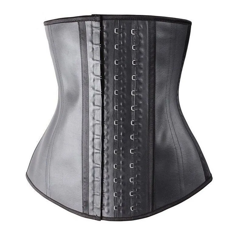 Extreme Waist Trainer 3 Hook Black 100% Latex