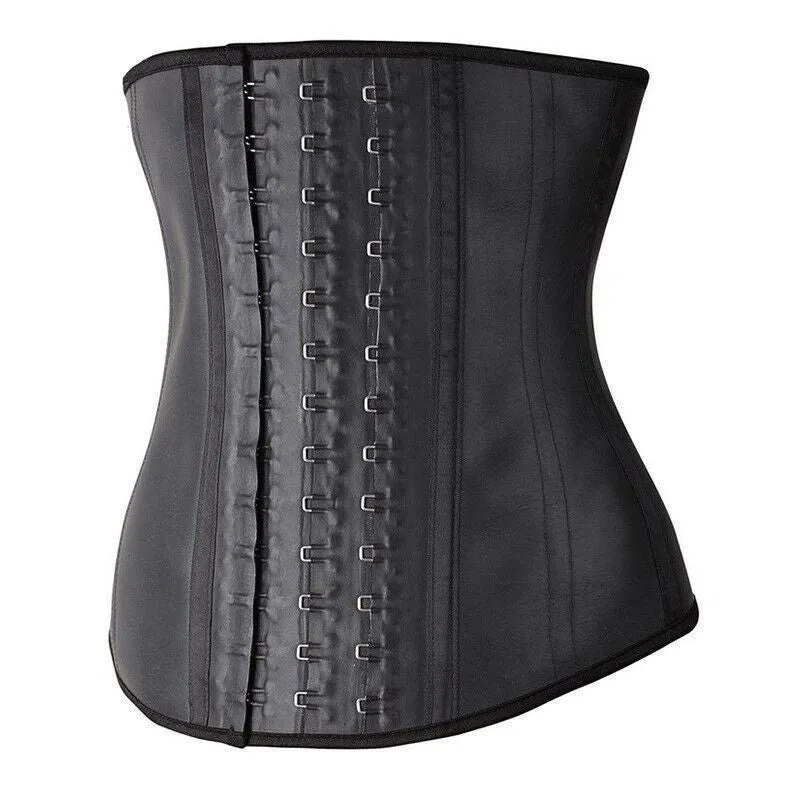 Extreme Waist Trainer 3 Hook Black 100% Latex