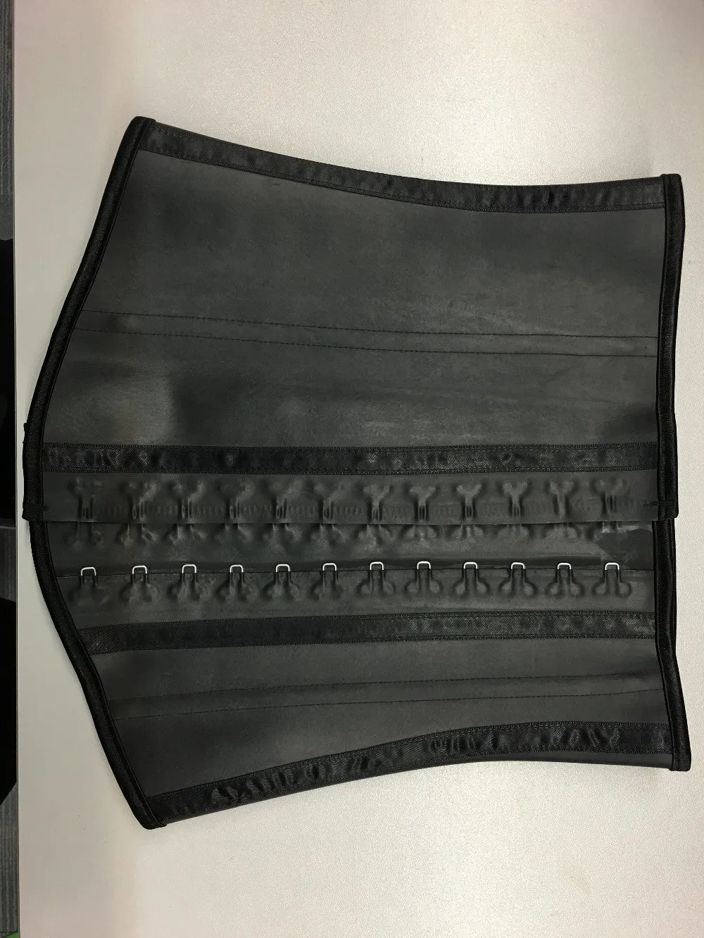 Extreme Waist Trainer 3 Hook Black 100% Latex