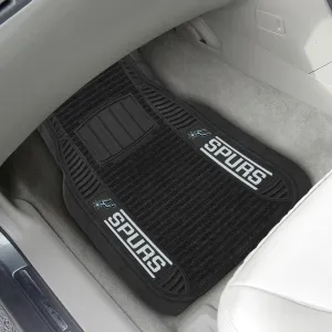 Fanmats San Antonio Spurs 2 Piece Deluxe Car Mat Set