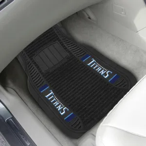 Fanmats Tennessee Titans 2 Piece Deluxe Car Mat Set