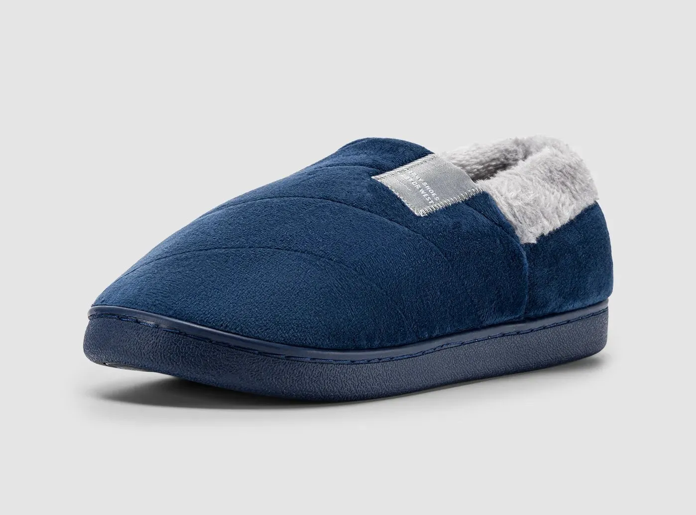 FitVille Men's Thick-Soled Warm Cotton Slippers