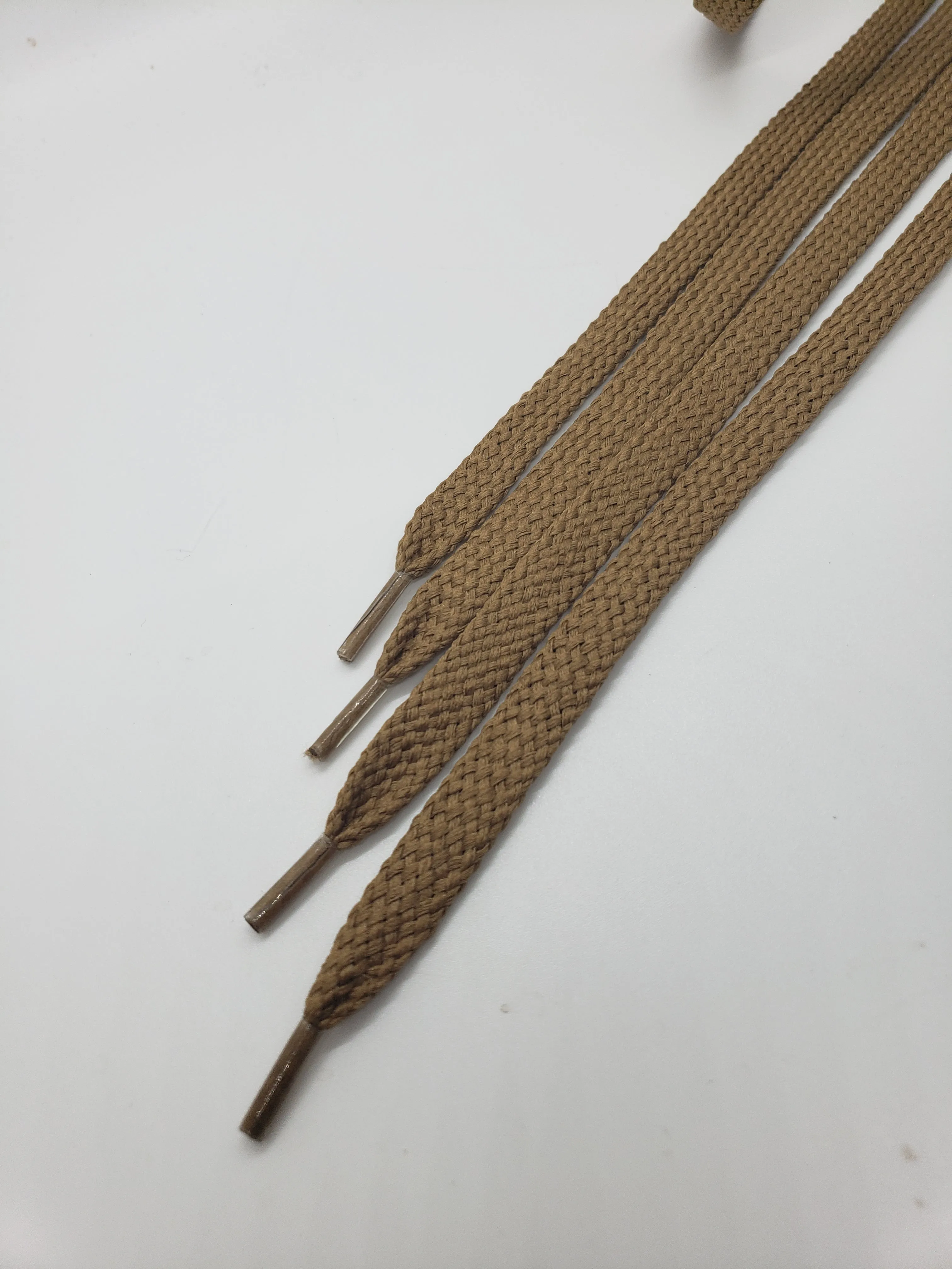 Flat Solid Shoelaces - Light Brown