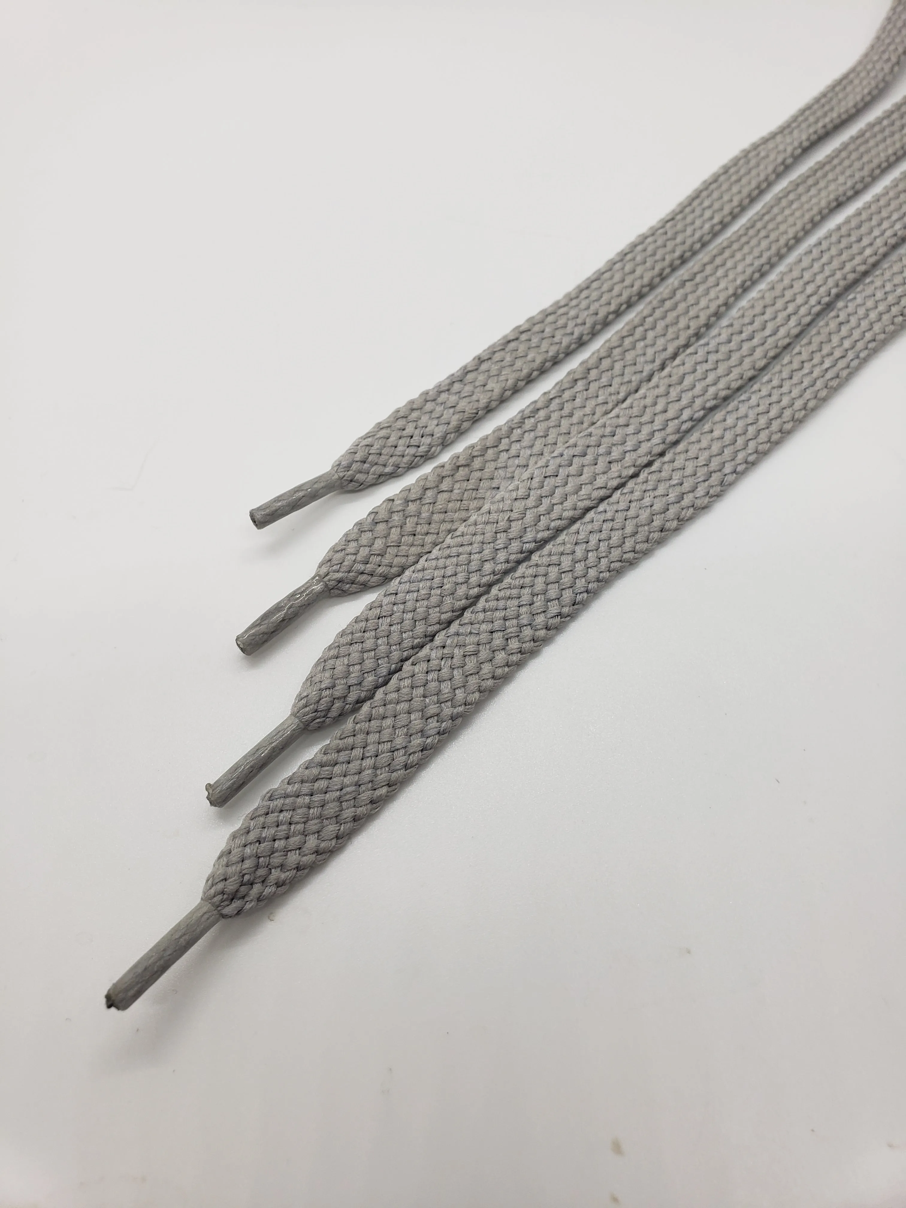 Flat Solid Shoelaces - Light Gray