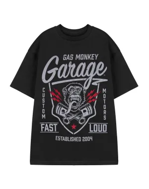 Gas Monkey Garage Fast & Loud Mens Black Short Sleeved T-Shirt