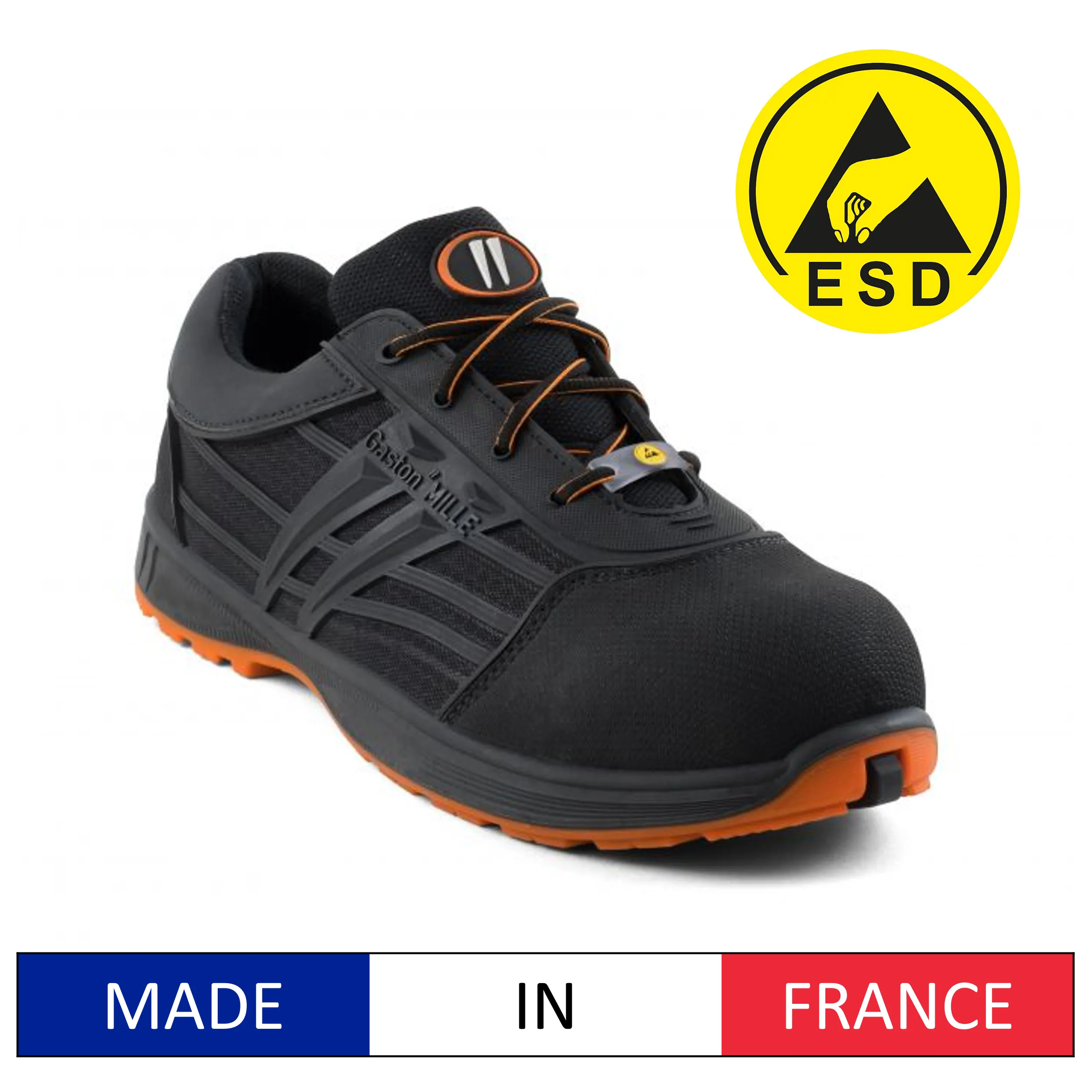 Gaston Mille MARS MABN3 S3 HI CI SRA ESD Super Lightweight Safety Shoes w/ Aluminum Toe Cap