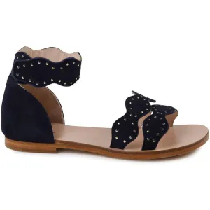 Girls Navy Sandals