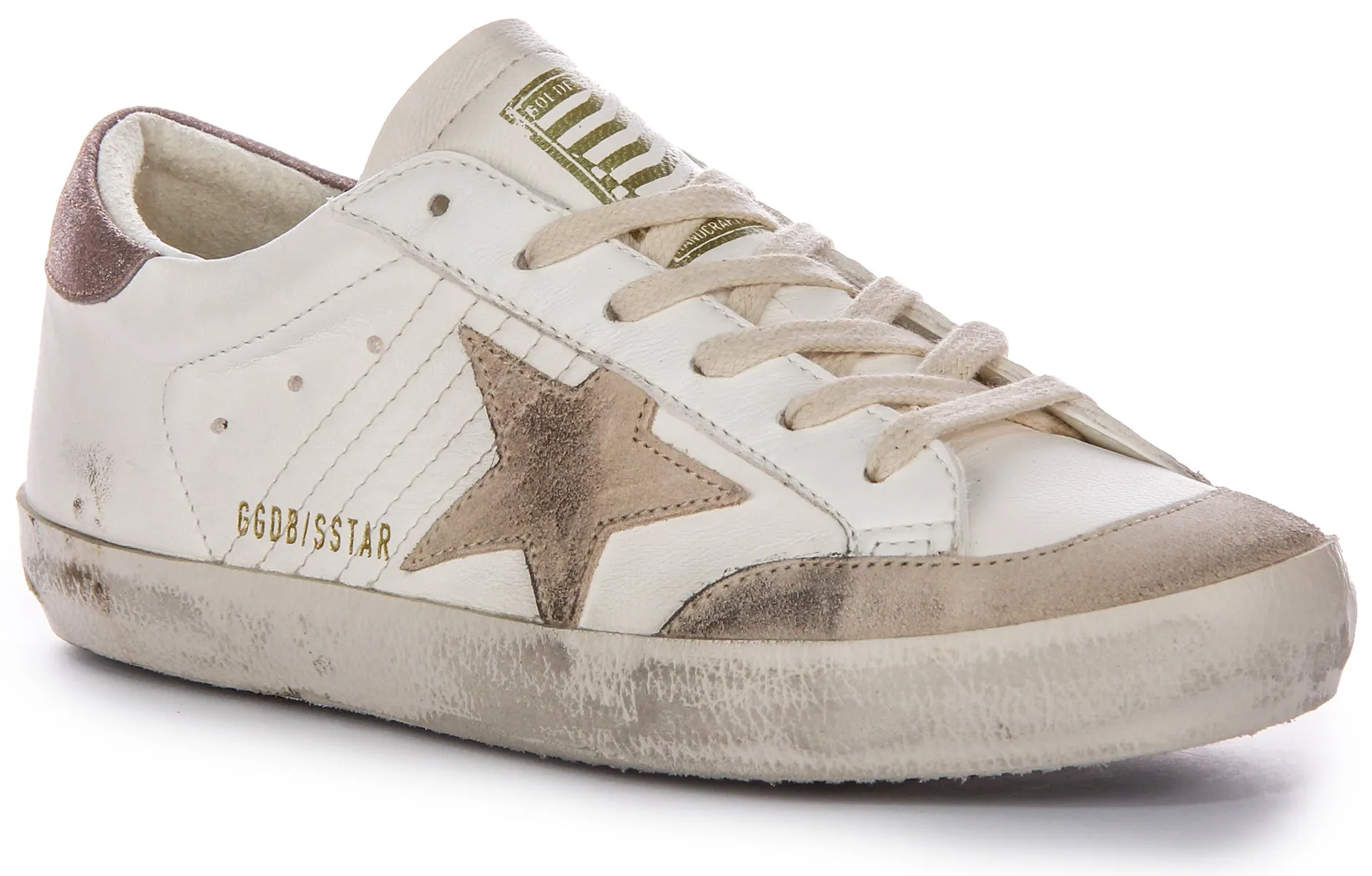 Golden Goose Super Star Pens In White Beige For Women