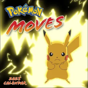 Harry Abrams Pokémon Moves 12x12 2025 Wall Calendar