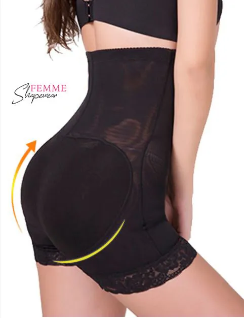 High Waist Seamless Control Mid-Thigh Shorts with Butt Pads