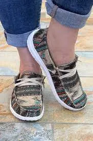 Hip Beige Multi Aztec Slip-On | Gypsy Jazz