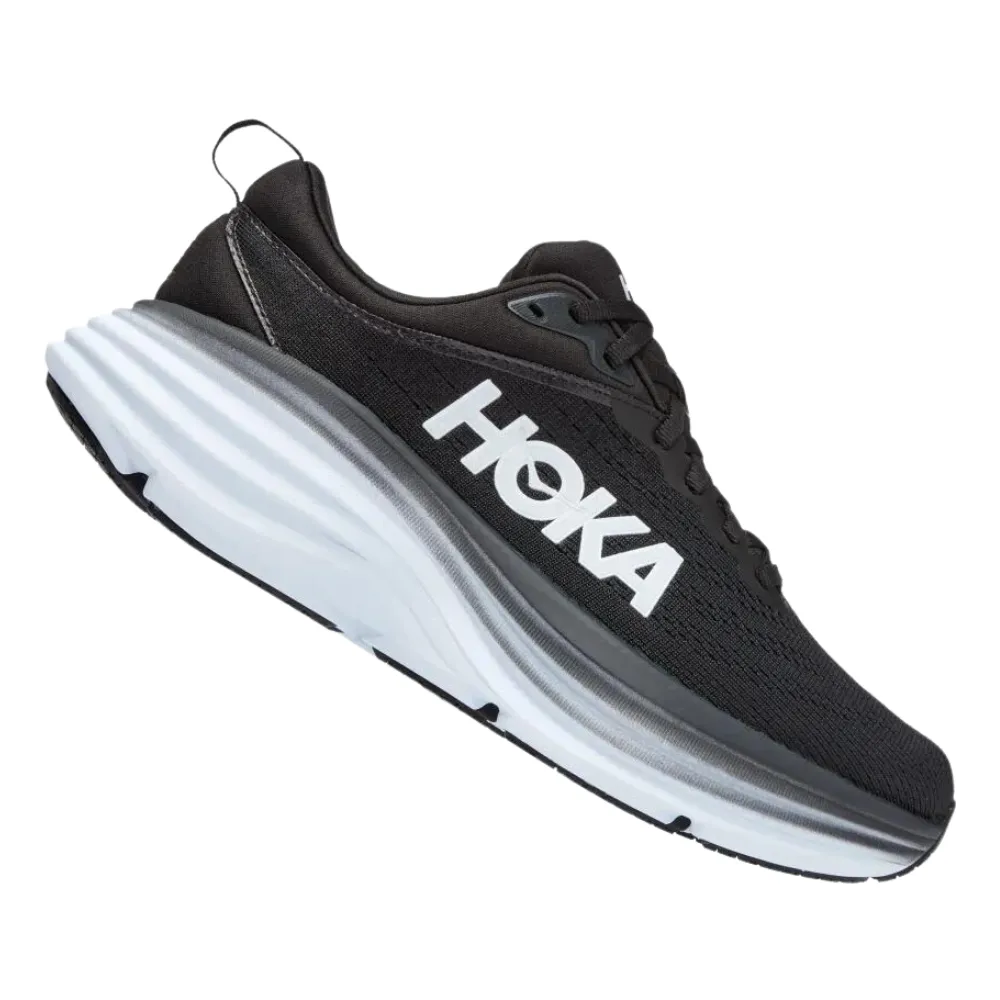 Hoka Bondi 8 Sneaker Black/White (Women's)