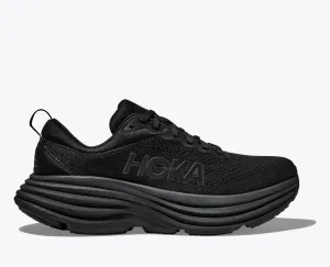 Hoka Mens Bondi 8 Extra-Wide- Black/Black (1127955-BBLC)