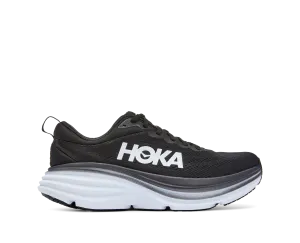 Hoka Mens Bondi 8 Wide - Black/White (1127953-BWHT)