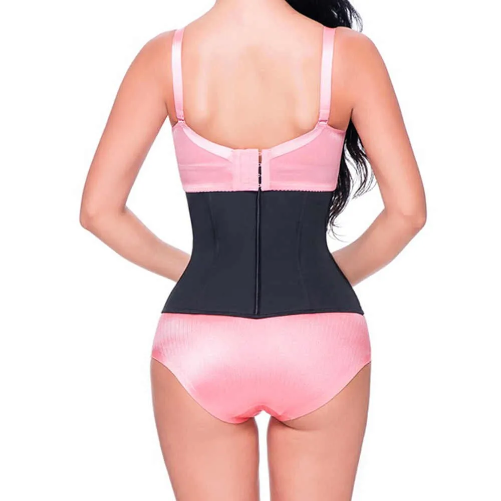 Hook and Zip Latex Workout Belt Waist Trainer