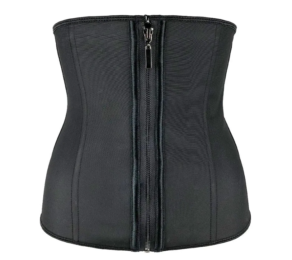 Hook and Zip Latex Workout Belt Waist Trainer