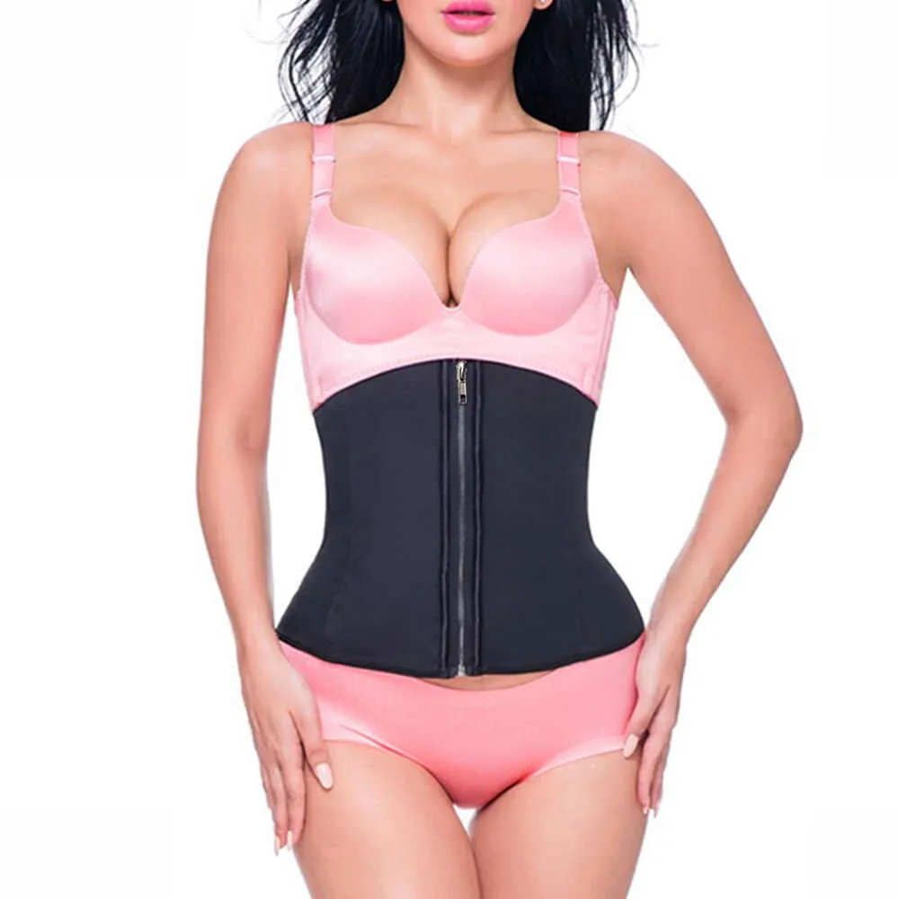 Hook and Zip Latex Workout Belt Waist Trainer