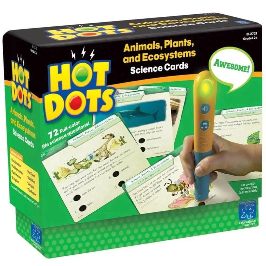 Hot Dots Animals Plants Ecosystems Science Cards