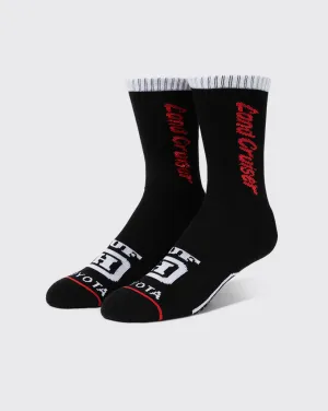 Huf x Toyota Land Cruiser Socks - Black