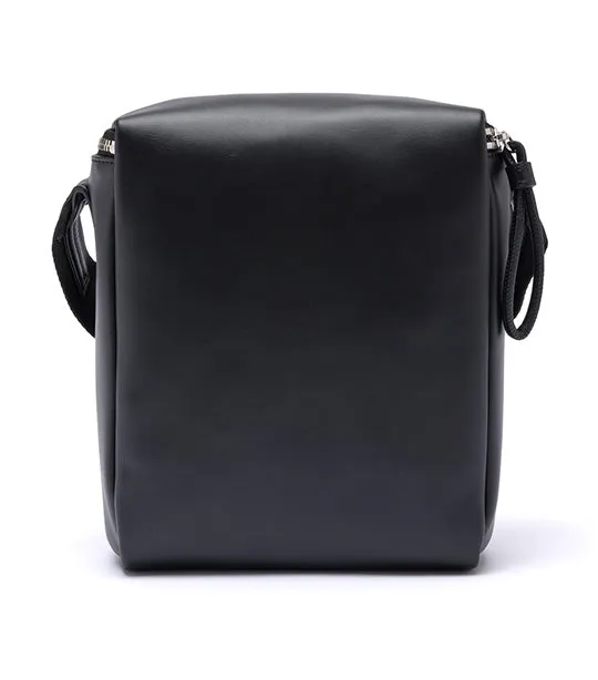 Leather Camera Bag Satchel Noir