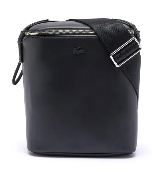 Leather Camera Bag Satchel Noir